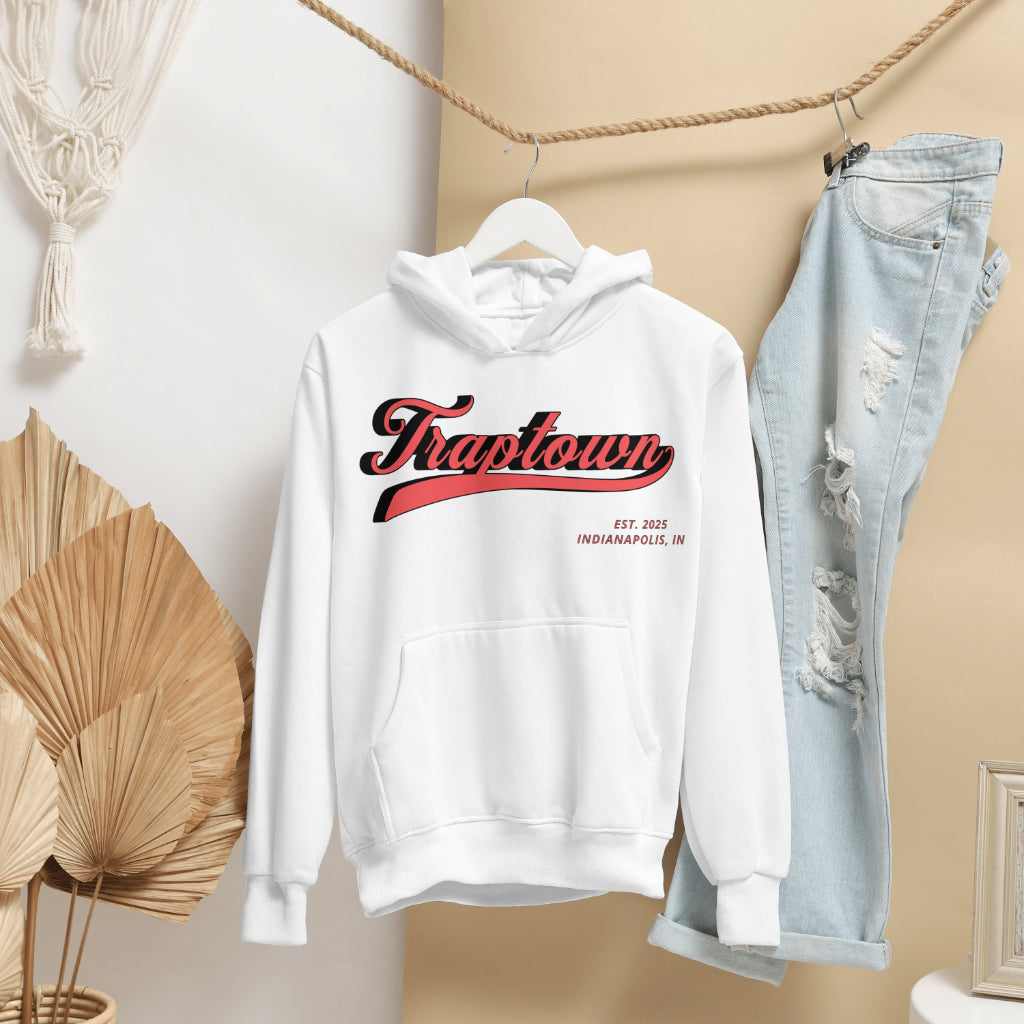 Hoodie All white 1970s Traptown