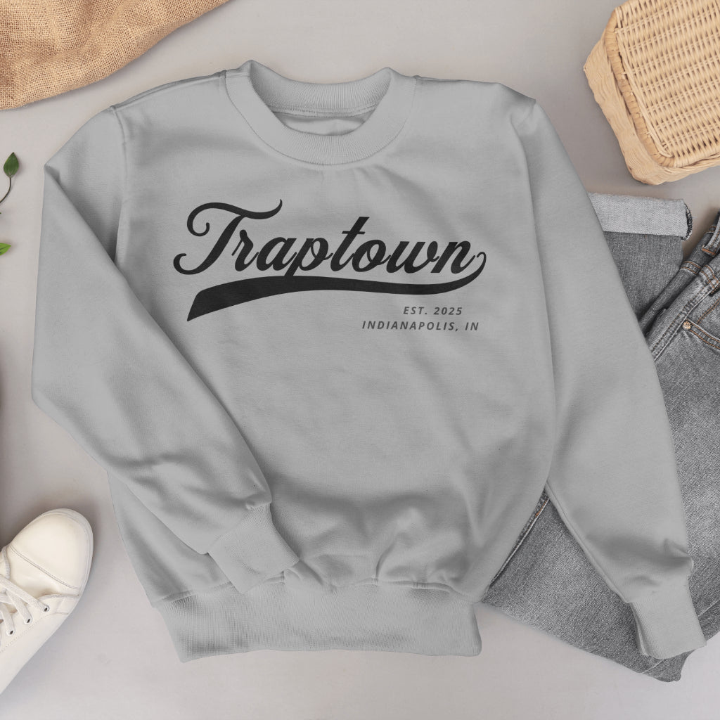 Grey and Black Crewneck